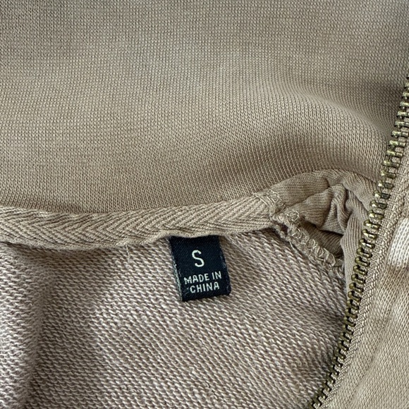 Blank NYC Tan Quarter-Zip Sweater - Picture 4 of 9